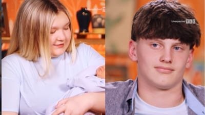 Unexpected stars Bella Vaughn and Hunter Johnson are engaged. (Instagram screenshot/ @tlc)