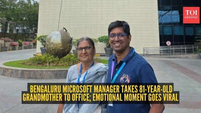 ‘Bigger than any promotion’: Bengaluru Microsoft manager takes 81-year-old grandmother to office; emotional moment goes viral