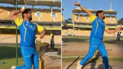 'Humko bhi wicket chahiye': MS Dhoni bowls in CSK nets amid wait over IPL 2026 comeback - Watch