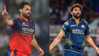 In a season of big totals, IPL 2026 Qualifier 1 could be decided by bowlers. Leading the lines for RCB will be Bhuvneshwar Kumar while Mohammed Siraj leads the effort for GT. (Agencies) IPL Qualifier 1: Away from Virat Kohli vs Shubman Gill spotlight, Bhuvneshwar Kumar vs Mohammed Siraj may decide the contest