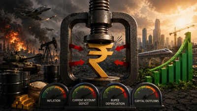 India appears to be facing one of its toughest economic challenges in recent years. (AI image) CEA Nageswaran says India facing ‘live balance of payments stress test’: What it means