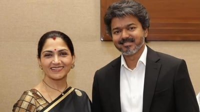 Khushbu Sundar met CM Vijay and shared pictures on her social media. Khushbu Sundar met CM Vijay and shared pictures on her social media.