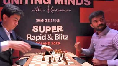 Rare! World Chess Champion D Gukesh celebrates emotionally after beating Javokhir Sindarov - Watch