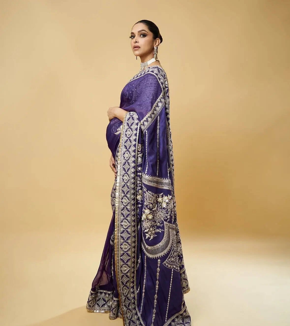 Deepika Padukone in saree.