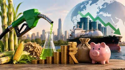 With a biofuel in the mix, E20 petrol aims at lowering emissions, at the same time reducing the requirement of petrol in the fuel mix. (AI image) How government aims to save billions in forex with ethanol blended petrol