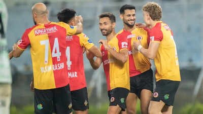 East Bengal have won the national league title after a 22 year gap, winning the 2025-26 ISL season. (Image: AIFF/ISL) East Bengal end 22-year wait, lift national title by winning ISL