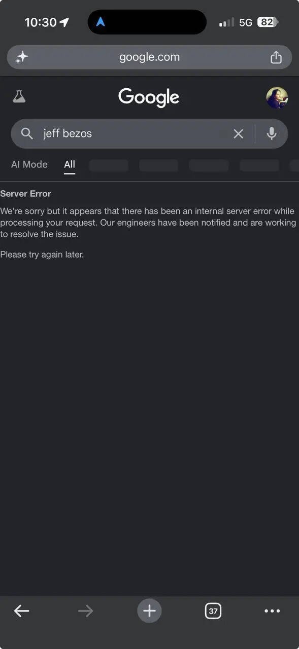 Google down