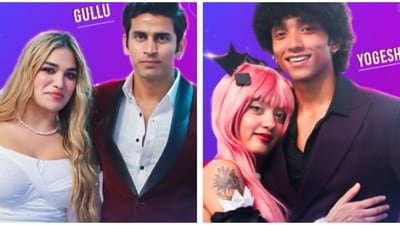 Gullu and Kaira (left), and Ruru and Yogesh (right) are two of the finalist couples for this season.