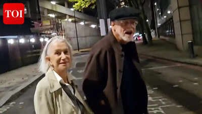 Helen Mirren called 'evil Zionist b****' in viral clip on night out with husband Taylor Hackford - WATCH