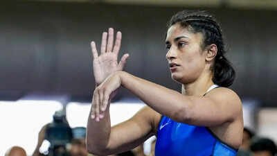 Vinesh Phogat Vinesh Phogat knocked out of Asian Games trials after semifinal loss to Meenakshi Goyat; dramatic day ends in disappointment
