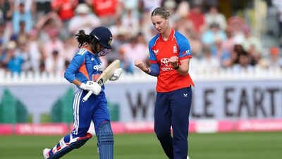 Freya Kemp of England celebrates after taking the wicket of Jemimah Rodrigues during the England and India, 2nd Women's IT20 match at Seat Unique Stadium on May 30, 2026 in Bristol, England. (Photo/Getty Images) Freya Kemp stars as England beat India by 26 runs, level series 1-1