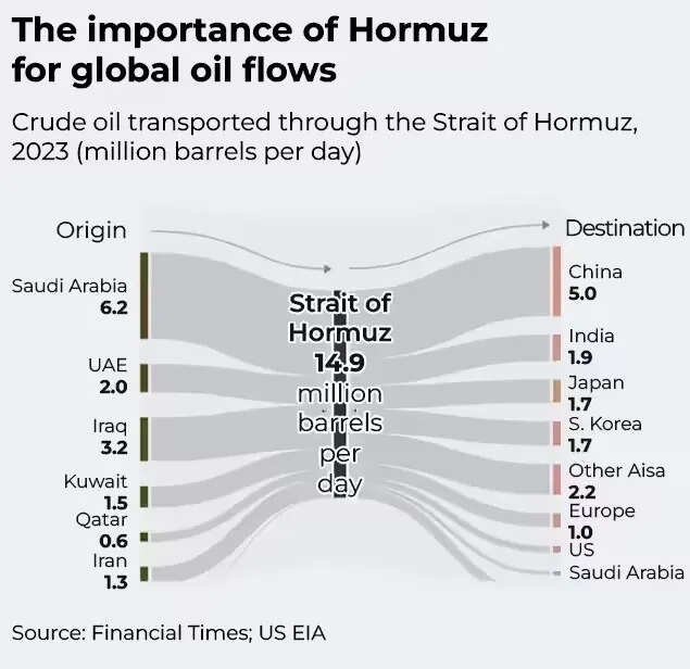 Importance of Hormuz flows