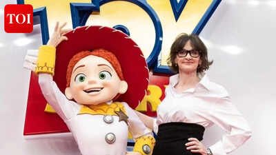 Joan Cusack returns to red carpet after 11-year break at 'Toy Story 5' premiere in London