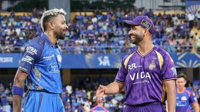 MI captain Hardik Pandya and KKR skipper Ajinkya Rahane. (Pic credit: IPL) IPL 2026, KKR vs MI Preview: Kolkata Knight Riders wary of unpredictable Mumbai Indians