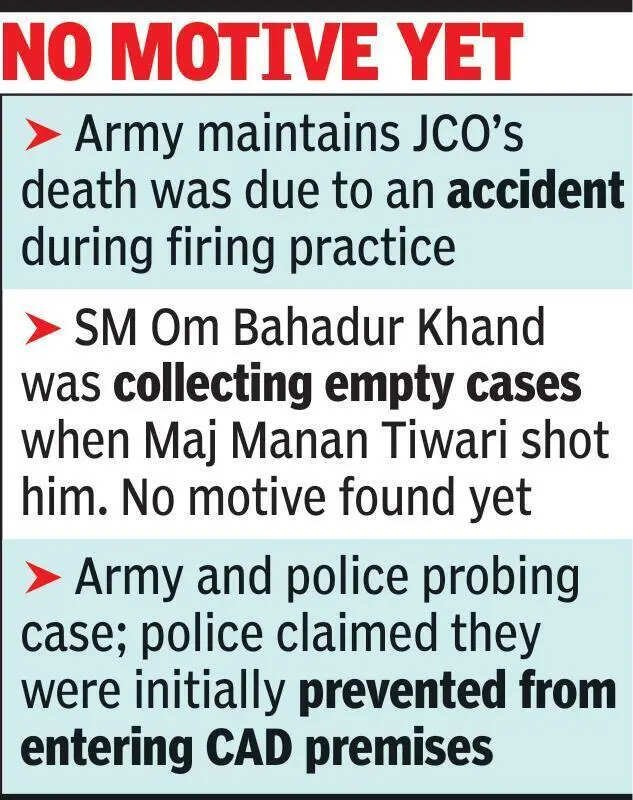 Major guns down JCO during firing practice at Pulgaon base