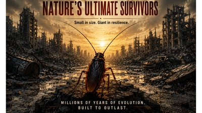 It is a cockroach world, we are just living in it. (AI photo by ChatGPT) The final ‘metamorphosis’: Can cockroaches win against humans in real world?