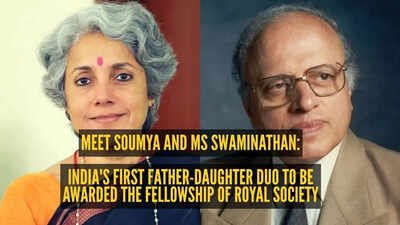 Meet Soumya and MS Swaminathan: India's first father-daughter duo to be awarded the Fellowship of Royal Society