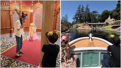 Meghan Markle had a fun time in Disneyland with her kids. (Instagram)