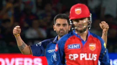 Deepak Chahar's reaction after deceiving Priyansh Arya with variation in MI vs PBKS match goes viral - Watch
