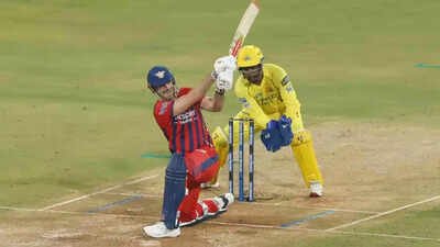 <p>Photo/IPL</p> Mitchell Marsh lights up Lucknow, dents CSK's IPL playoff push in LSG's seven-wicket victory