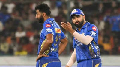 <p>Jasprit Bumrah, Rohit Sharma</p> PBKS vs MI: Jasprit Bumrah to lead Mumbai in Hardik Pandya and Suryakumar Yadav's absence