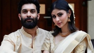 Mouni Roy and husband Suraj Nambiar got married in 2022.