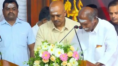 N Rangasamy takes oath as Puducherry CM for 5th time