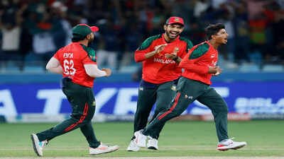<p>File Pic: Nahid Rana celebrates after taking a wicket. (ANI Photo)</p> Bangladesh pace sensation bags ICC Player of the Month award after dismantling New Zealand