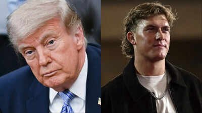 Legs like tree trunks: Donald Trump reportedly does not want New York Giants quarterback Jaxson Dart to play against women (Image via Getty: Donald Trump and Jaxson Dart) Legs like tree trunks: Donald Trump reportedly does not want New York Giants quarterback Jaxson Dart to play against women