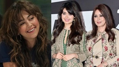 Off Campus actor Mika Abdalla and Mahima Chaudhry with daughter Arina