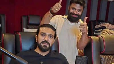 Ram Charan completes 'Peddi' dubbing; Shruti Haasan and Janhvi Kapoor shine in 'Hallallallo' song