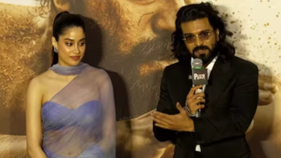 Picture Credit: YouTube Screengrab ‘Peddi’ trailer launch: Ram Charan lauds Janhvi Kapoor’s dedication; says, ‘she did it 100 times better than me in the last song’