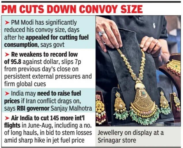 PM cuts down convoy size