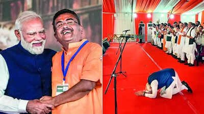 NDA show of strength as Suvendu takes oath as 1st BJP CM of Bengal