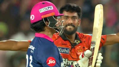 Praful Hinge's celebrates after dismissing Vaibhav Sooryavanshi (Screengrab) Watch: Praful Hinge's aggression after dismissing Vaibhav Sooryavanshi doesn't sit well with fans