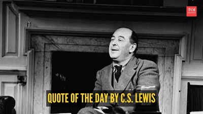 Quote of the day by C.S. Lewis: "Don't let your happiness depend on something..."