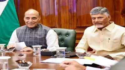 Rajnath, CM Naidu lay foundation stone for AMCA combat aircraft project in Andhra