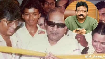 Ram Gopal Varma shares RARE OLD photo wishing Thalapathy Vijay; Young Vijay with late CM Karunanidhi sparks debate