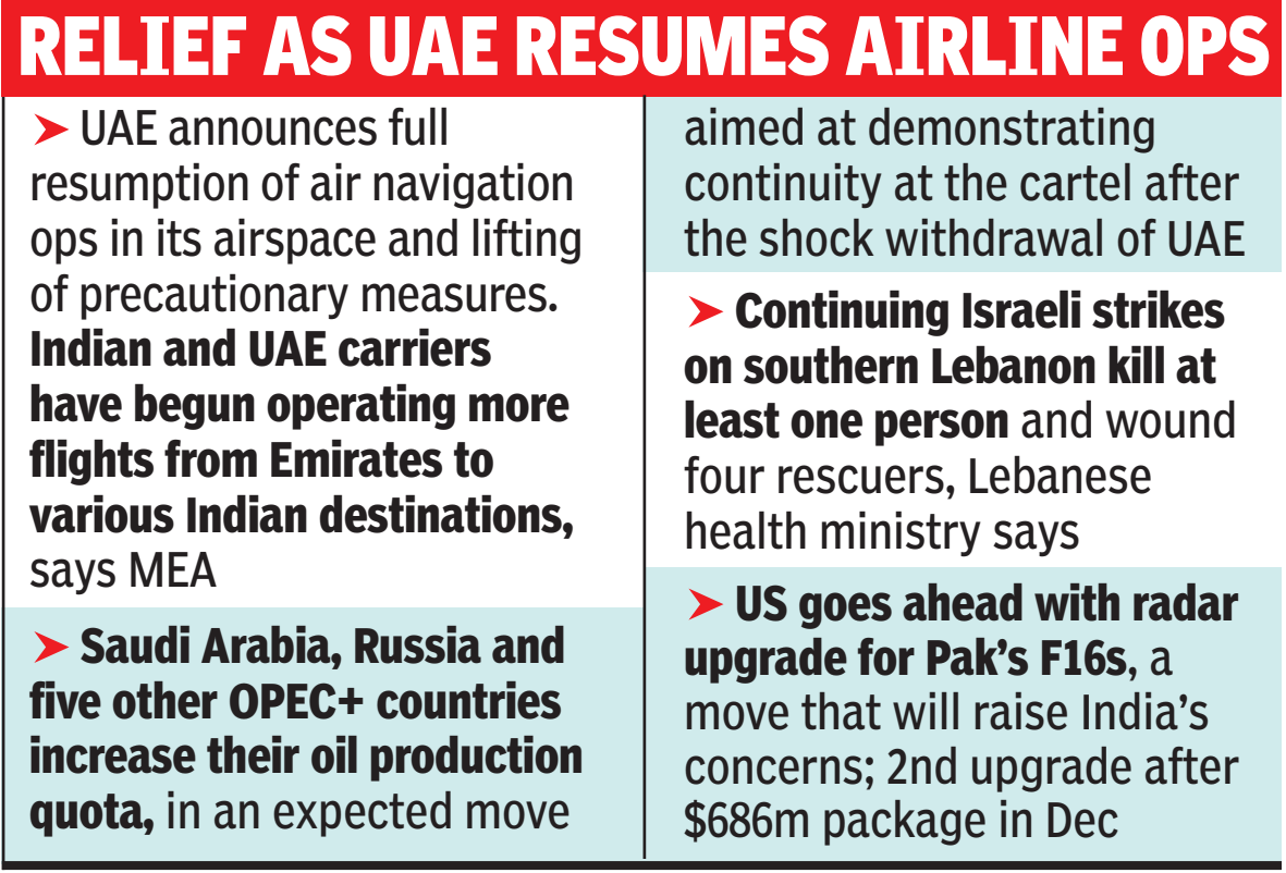 Relief as UAE resumes airline ops