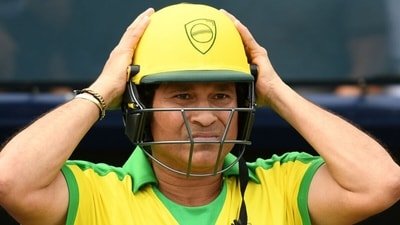 Sachin Tendulkar in yellow? Who would have thought? (AFP)