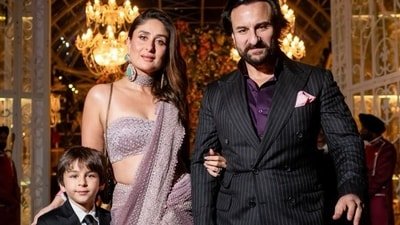 Kareena Kapoor and Saif Ali Khan with their son Taimur.