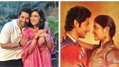 Akash Thosar and Rinku Rajguru were all smiles for a picture together.