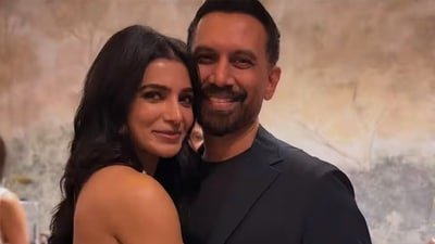 Actor Samantha Ruth Prabhu with husband, filmmaker Raj Nidimoru