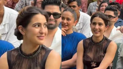 Sara Ali Khan is left shocked as host jokes about identifying actors from 'behind' through paparazzi videos: 'Yeh kya bol raha hai?'
