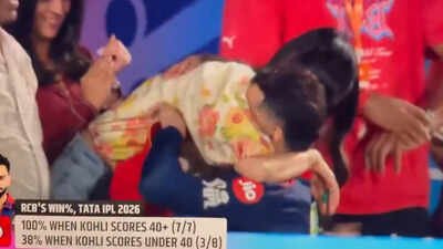 Virat Kohli rushes to hug Anushka Sharma after RCB storm into IPL 2026 final; fans call it ‘pure love’