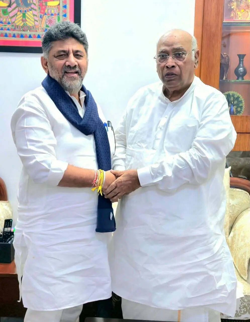 Shivakumar and Kharge.