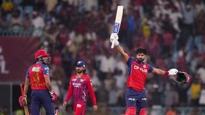 Shreyas Iyer scored a century vs LSG. (PTI)