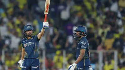 Shubman Gill and Sai Sudharsan (Image credit: BCCI/IPL Photo) IPL 2026 | Record! Shubman Gill and Sai Sudharsan become first opening pair in IPL history to ...