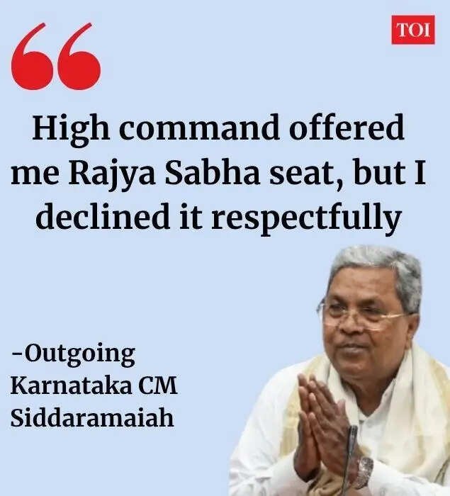 Sidda on his resignation.