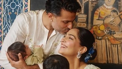 Sonam Kapoor and Anand Ahuja shared pictures of the newborn baby too. Sonam Kapoor and Anand Ahuja shared pictures of the newborn baby too.